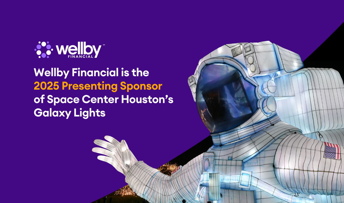 Wellby Financial Presents Galaxy Lights at Space Center Houston