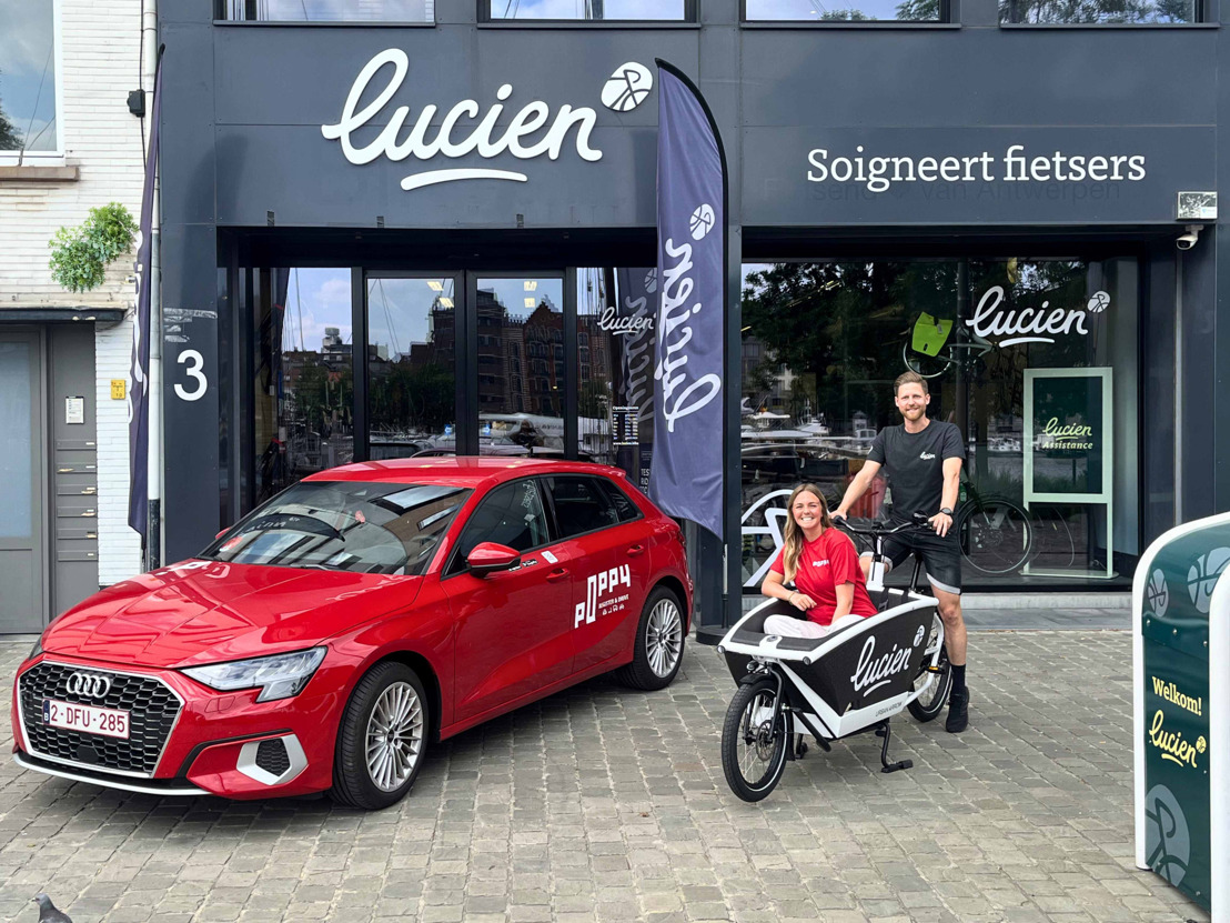 De fietswinkelketen Lucien geeft 200 Antwerpenaars die een bakfiets of longtail kopen een tegoed van €250 voor Poppy deelwagens.