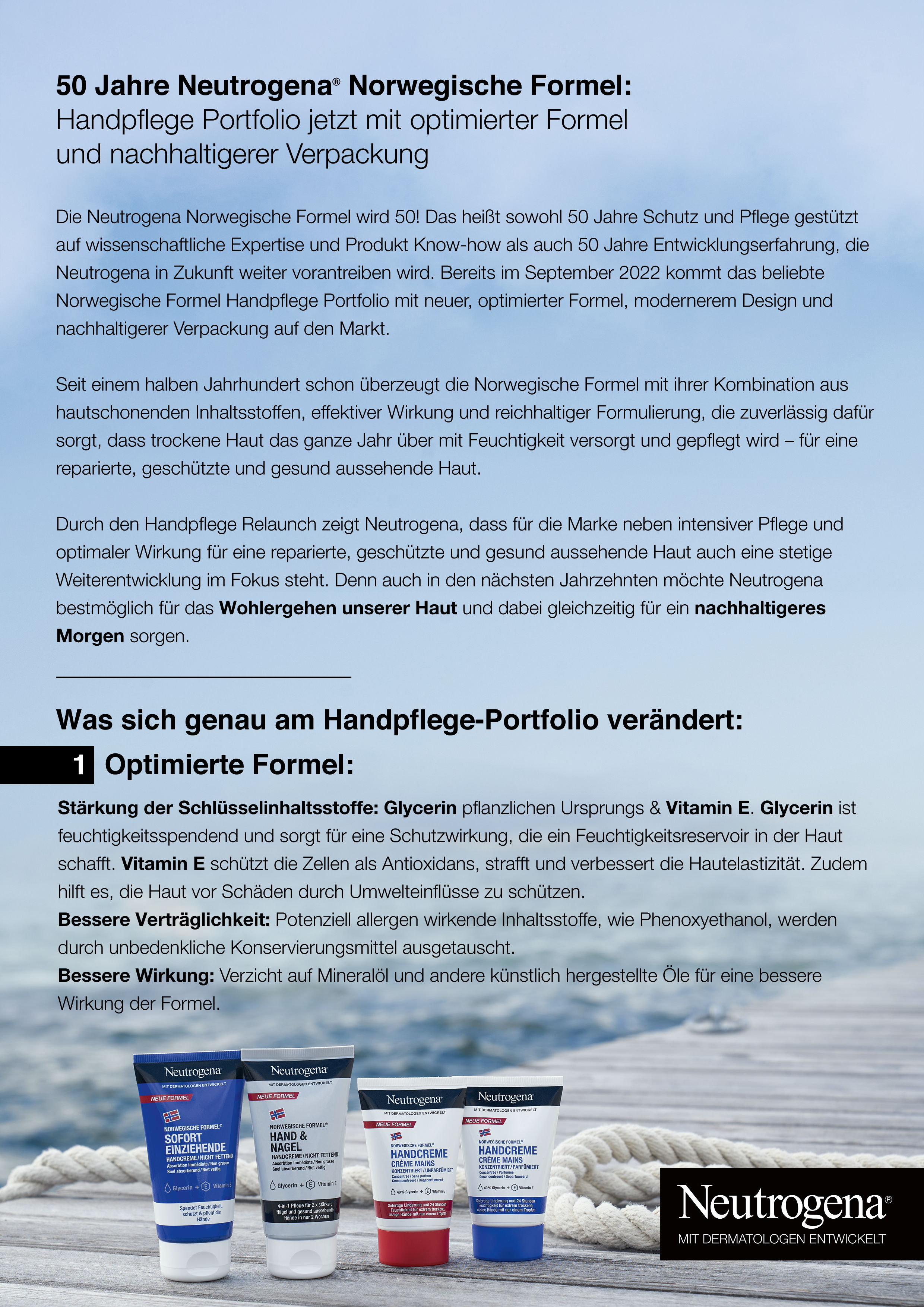 Neutrogena Norwegische Formel Handpflege Relaunch Newsletter