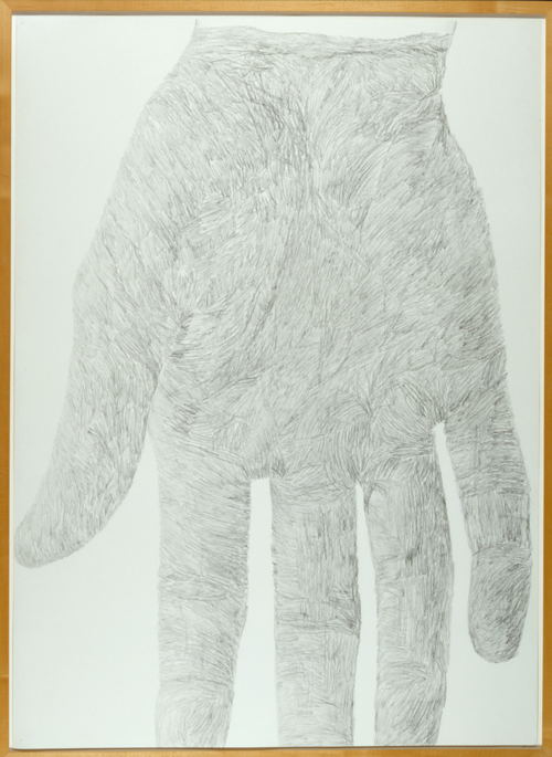 Elly Strik, Zonder titel, 1995, potlood op papier, 109,5 x 79,5 x 115,0 x 85,0 cm, Collectie Stedelijk Museum Schiedam. Schenking NOG Collectie/Stichting Beheer SNS REAAL