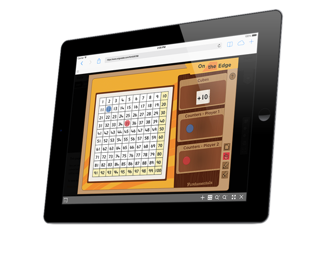 SlateCast feature broadcasts games to individual students, work groups or to one classroom device 