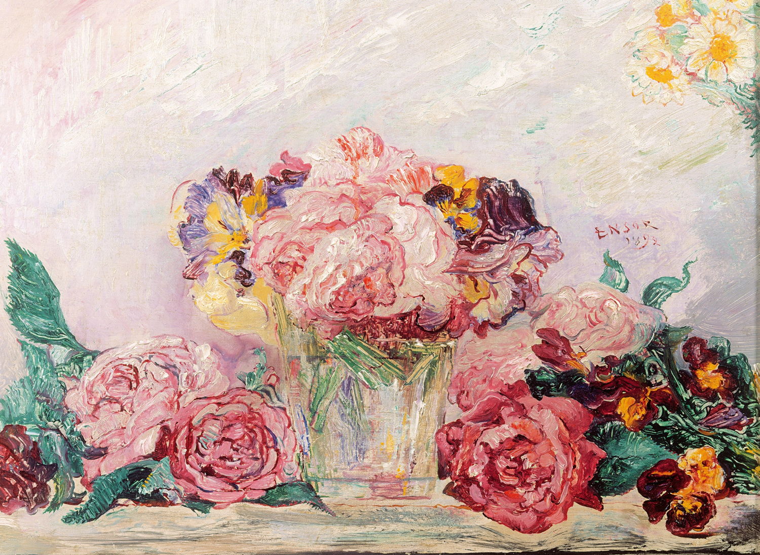 James Ensor, Rozen (Roses), 1892. Koninklijke Musea voor Schone Kunsten van België,Brussel. Foto _ J. Geleyns.