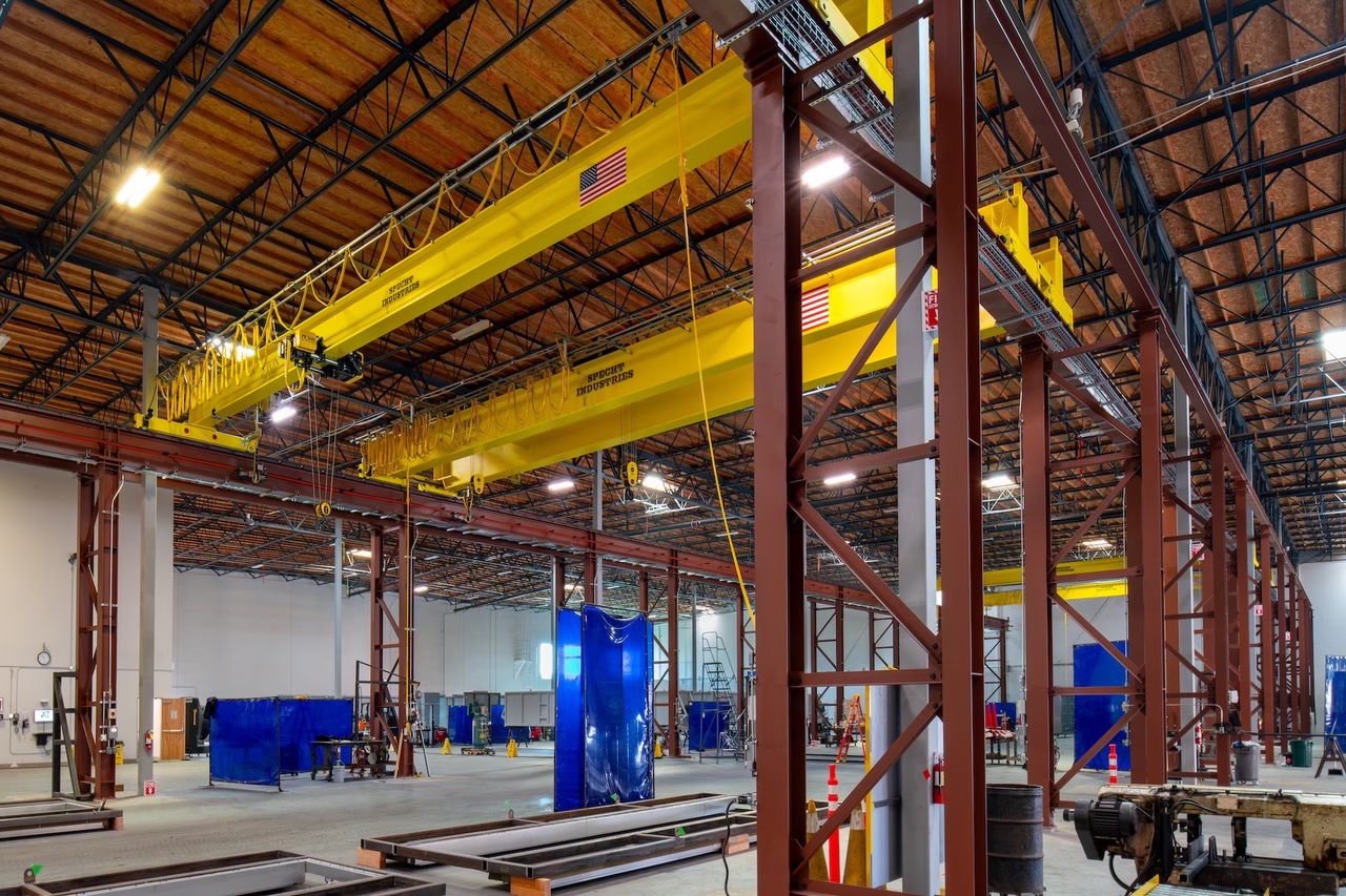 Specht Industries installed bridge cranes and hoists at the manufacturer of customized autoclave systems.