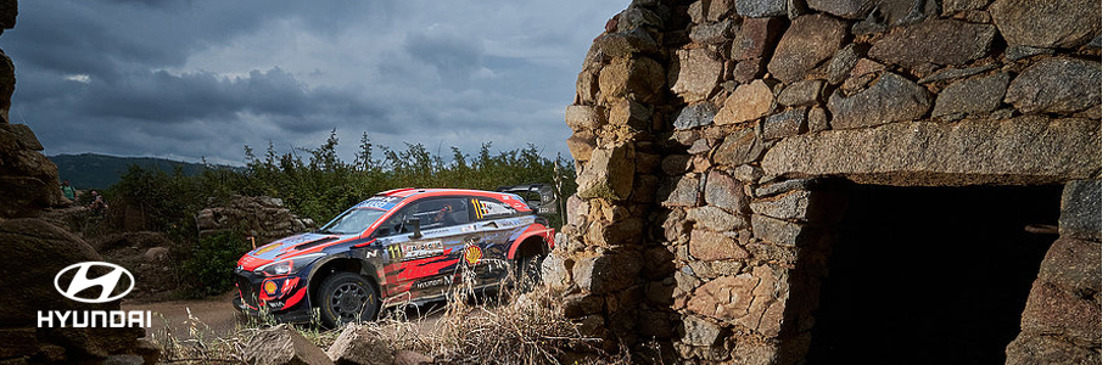 El equipo de Hyundai Motorsport obtiene podio en el Rally del WRC en Cerdeña, Italia