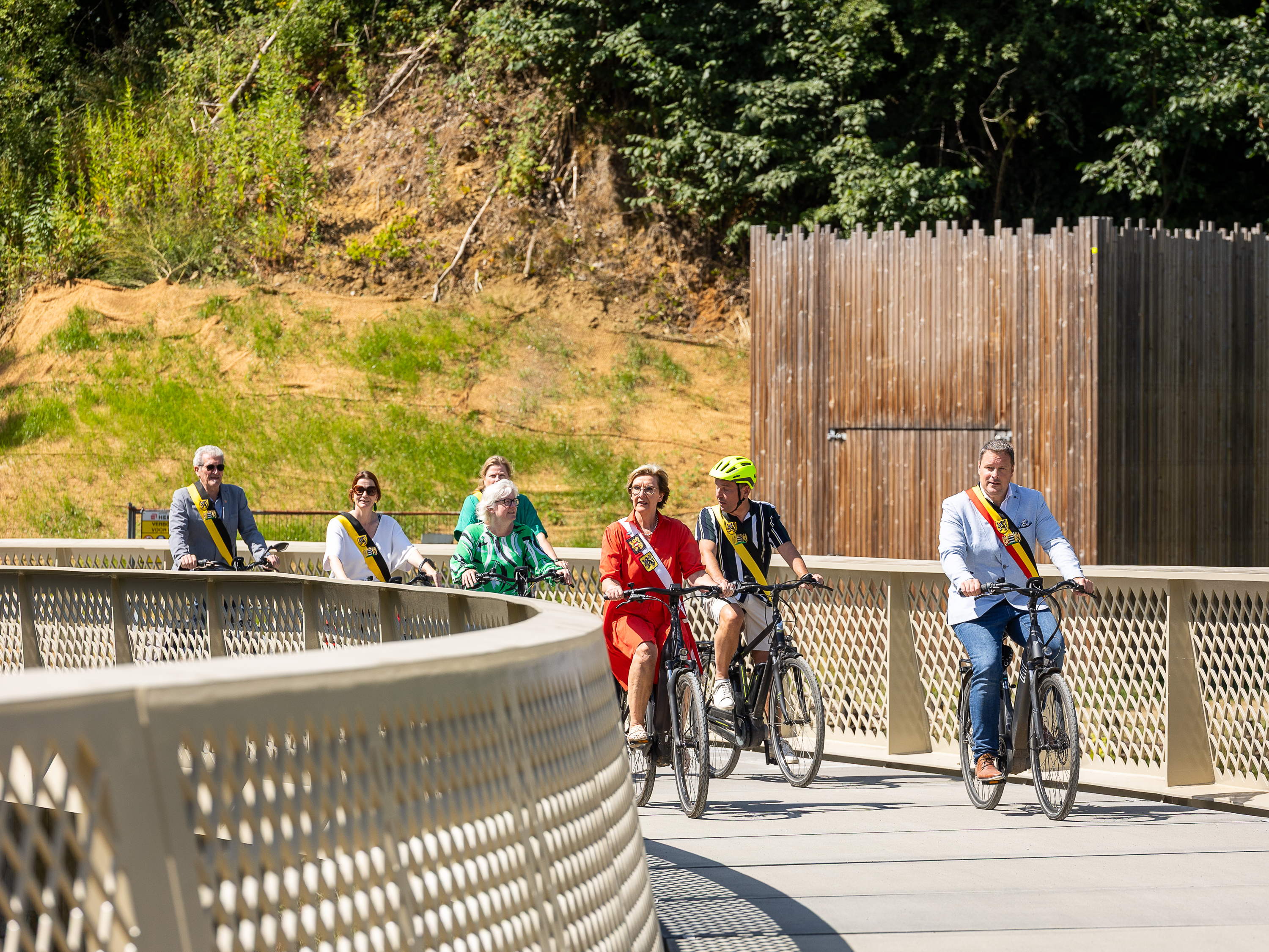 Saspoortbrug officieel geopend, opnieuw veilige verbinding tussen Schaffen en Diest