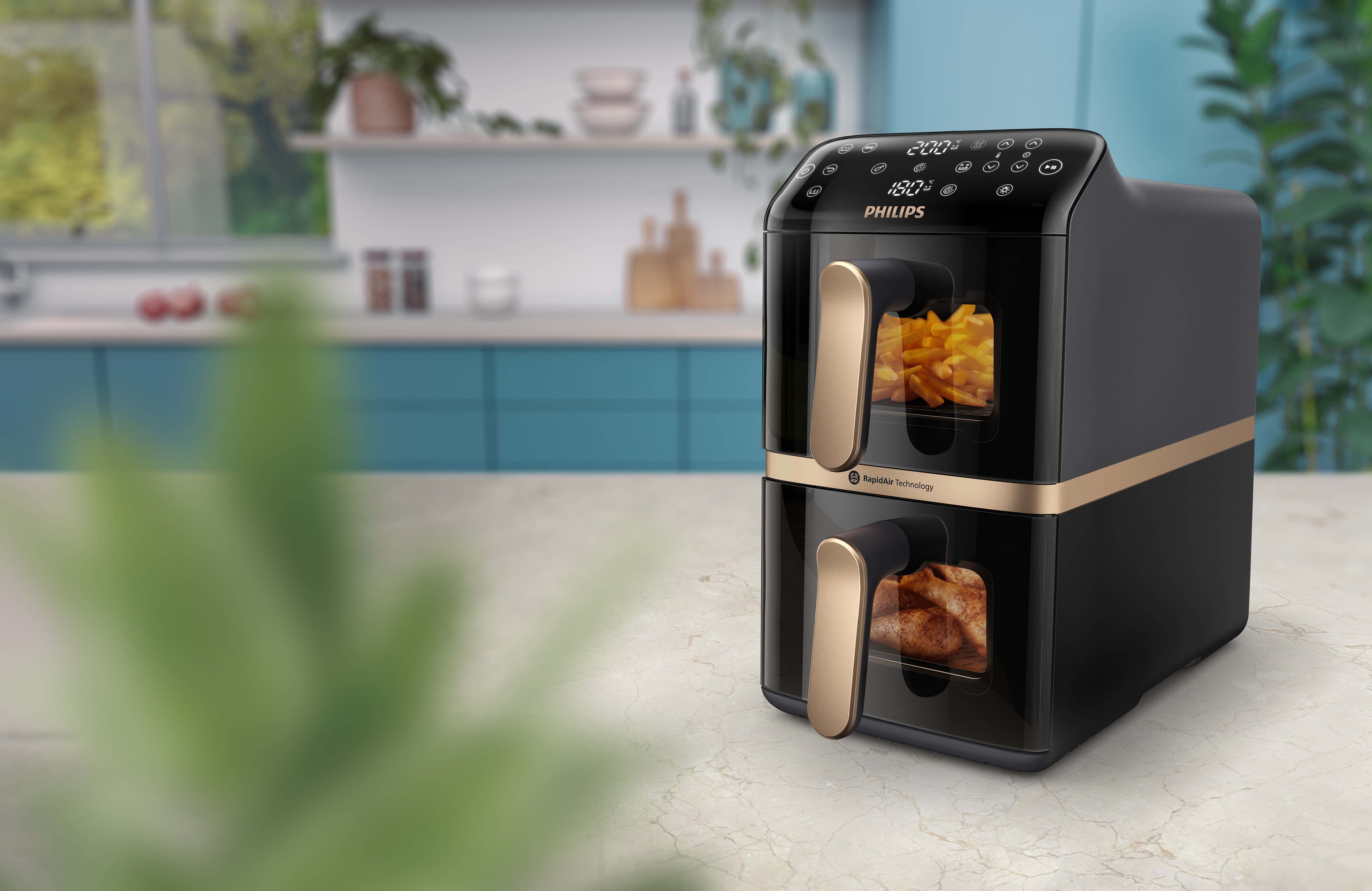 Compacte krachtpatser: Philips introduceert een verticale Airfryer