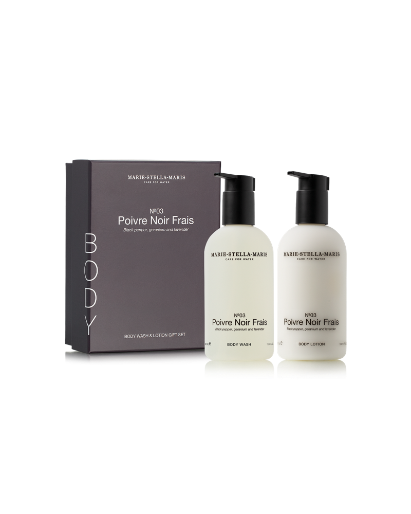 Body Gift Set Poivre Noir Frais 2 x 300 ml - €42,50
