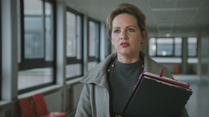 Maaike Cafmeyer in De klas (c) VRT