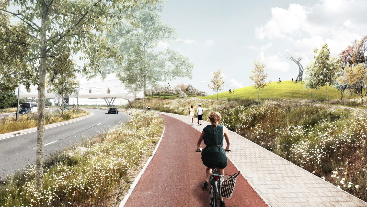 Aanlanding Noordersingel ©Ontwerpteam Ringpark Het Schijn