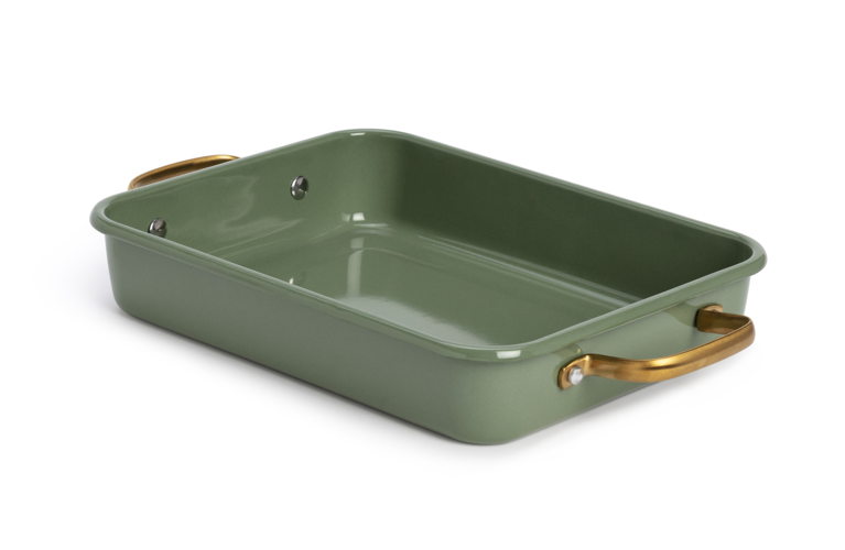 Habitat Citrine Enamel Brownie Baking Tray