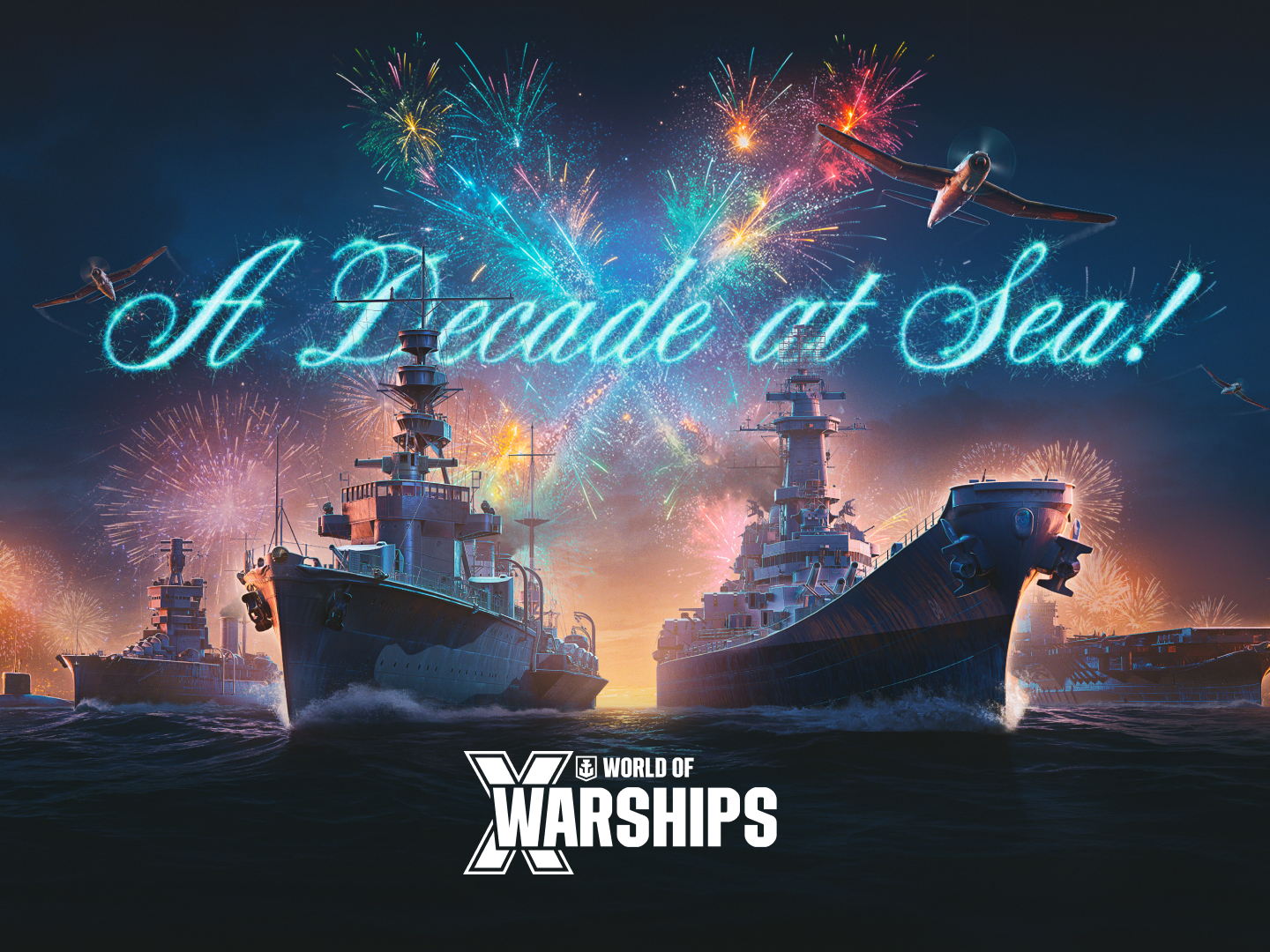 Célébrez une décennie de suprémacie navale avec la mise à jour du 10ᵉ anniversaire de World of Warships