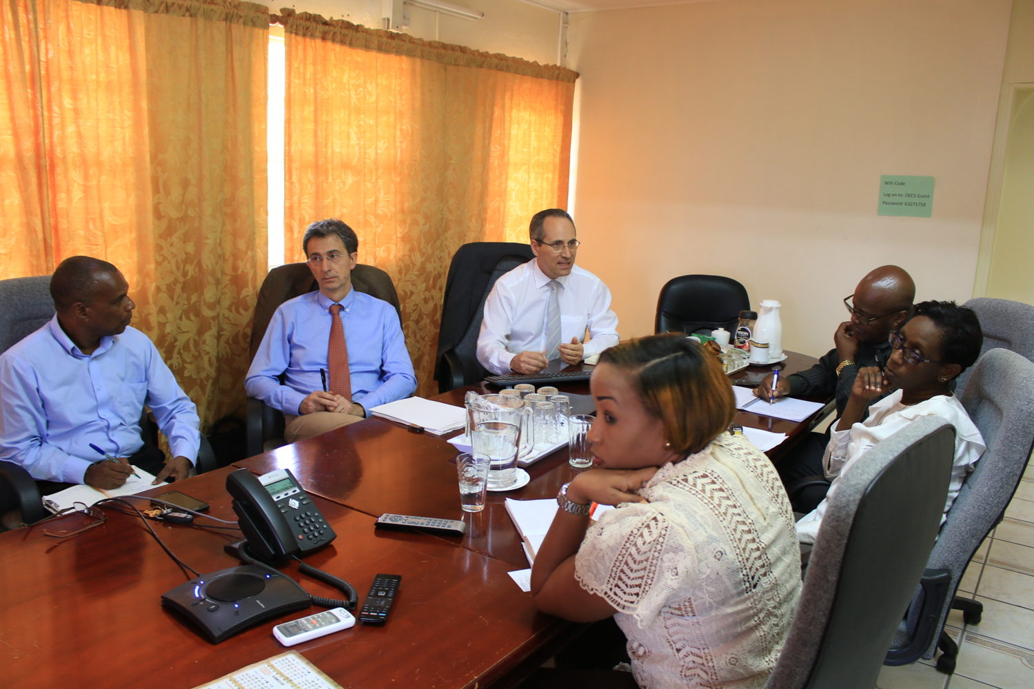 Meeting with representatives of IAEA and FAO in Saint Lucia.