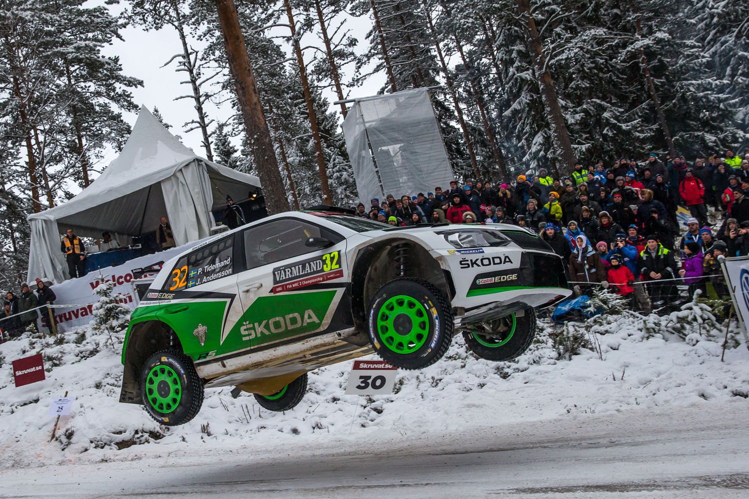 Last year, Tidemand/Andersson finished second in the WRC 2 class in Sweden.