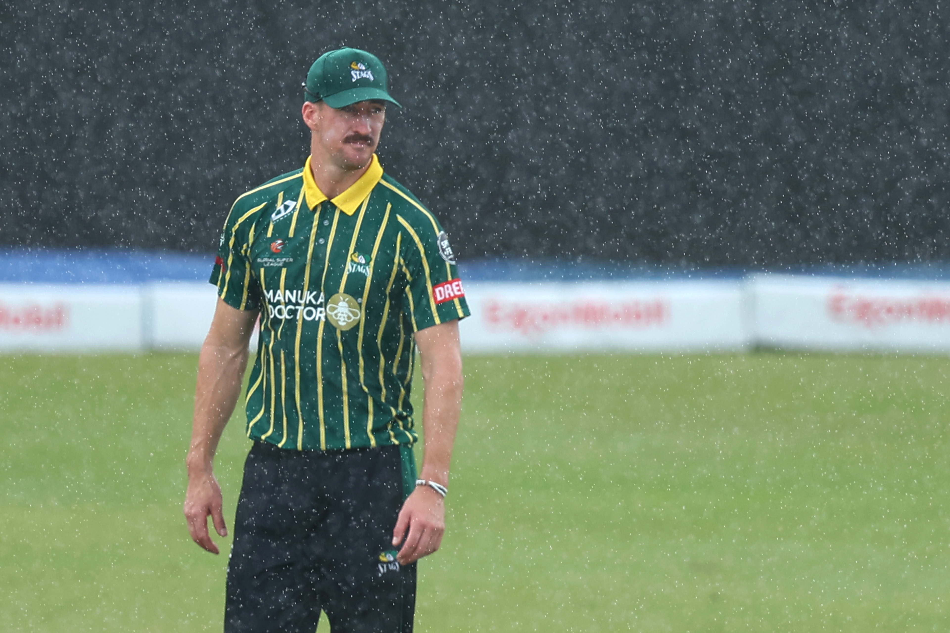 RAIN DRENCHES HOPES AS STAGS, RIDERS CLASH ABANDONED