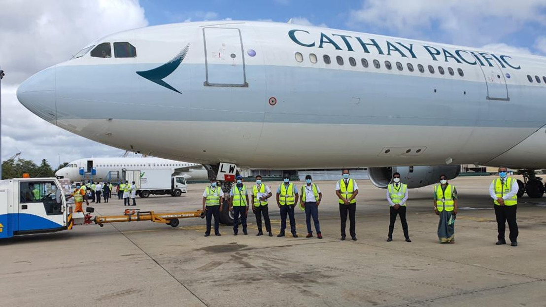 Cathay Pacific Cargo supports Sri Lanka’s fight against the pandemic by transporting testing kits