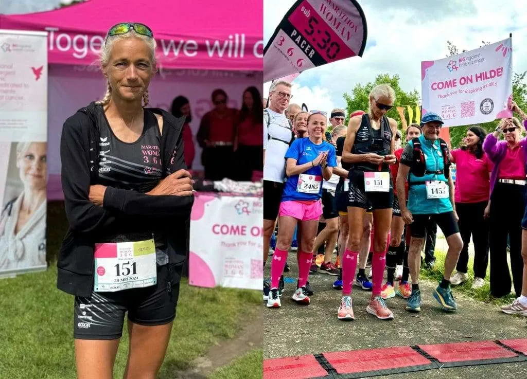 Marathon Woman Hilde Dosogne voltooit historische reeks van 366 marathons in één jaar en haalt zo’n € 65.000 op voor BIG against breast cancer 