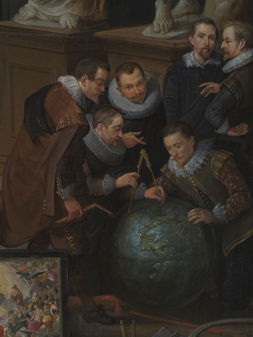 Willem van Haecht, De kunstkamer van Cornelis van der Geest, detail , 1628, collectie Rubenshuis, opname na restauratie door KIK-IRPA Willem van Haecht, De kunstkamer van Cornelis van der Geest, detail , 1628, collectie Rubenshuis, opname na restauratie door KIK-IRPA