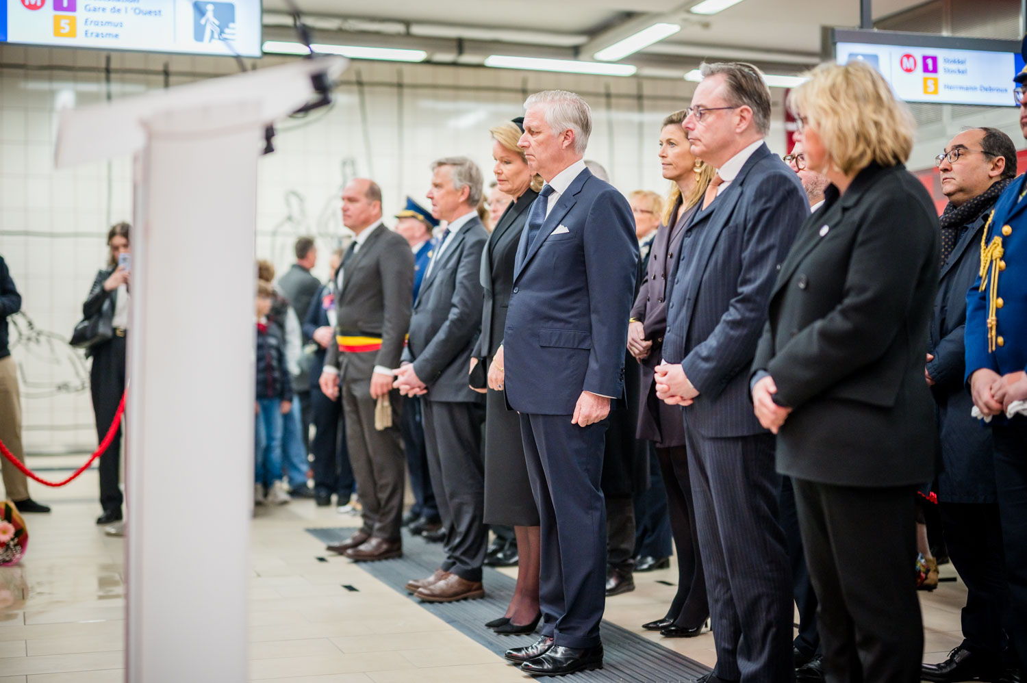 Beelden herdenking aanslag 22/3 in Maalbeek