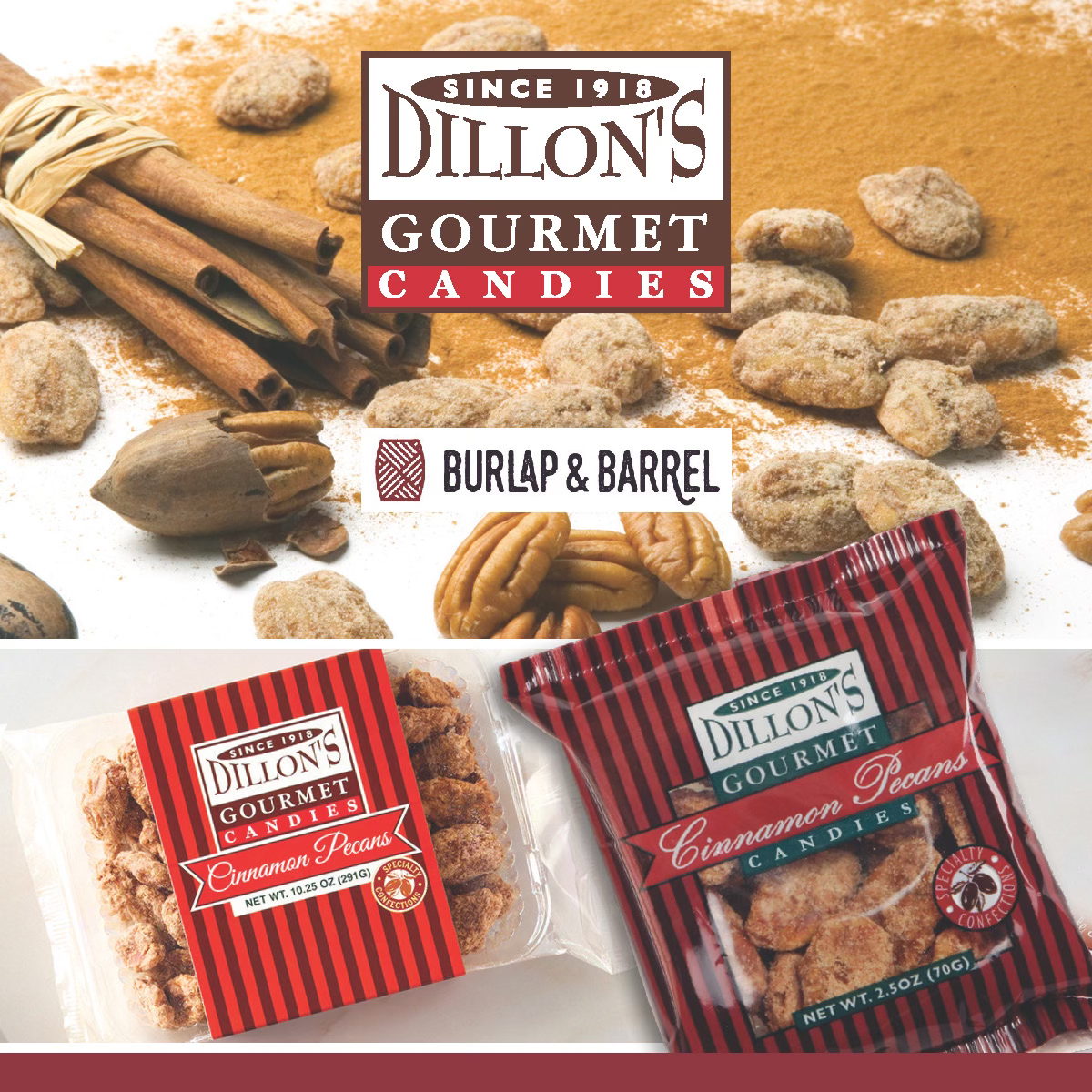 Dillon Candy Company Cinnamon Pecans