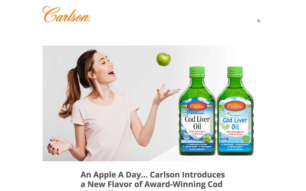 Carlson Introduces a New Flavor of Award-Winning Cod Liver Oil