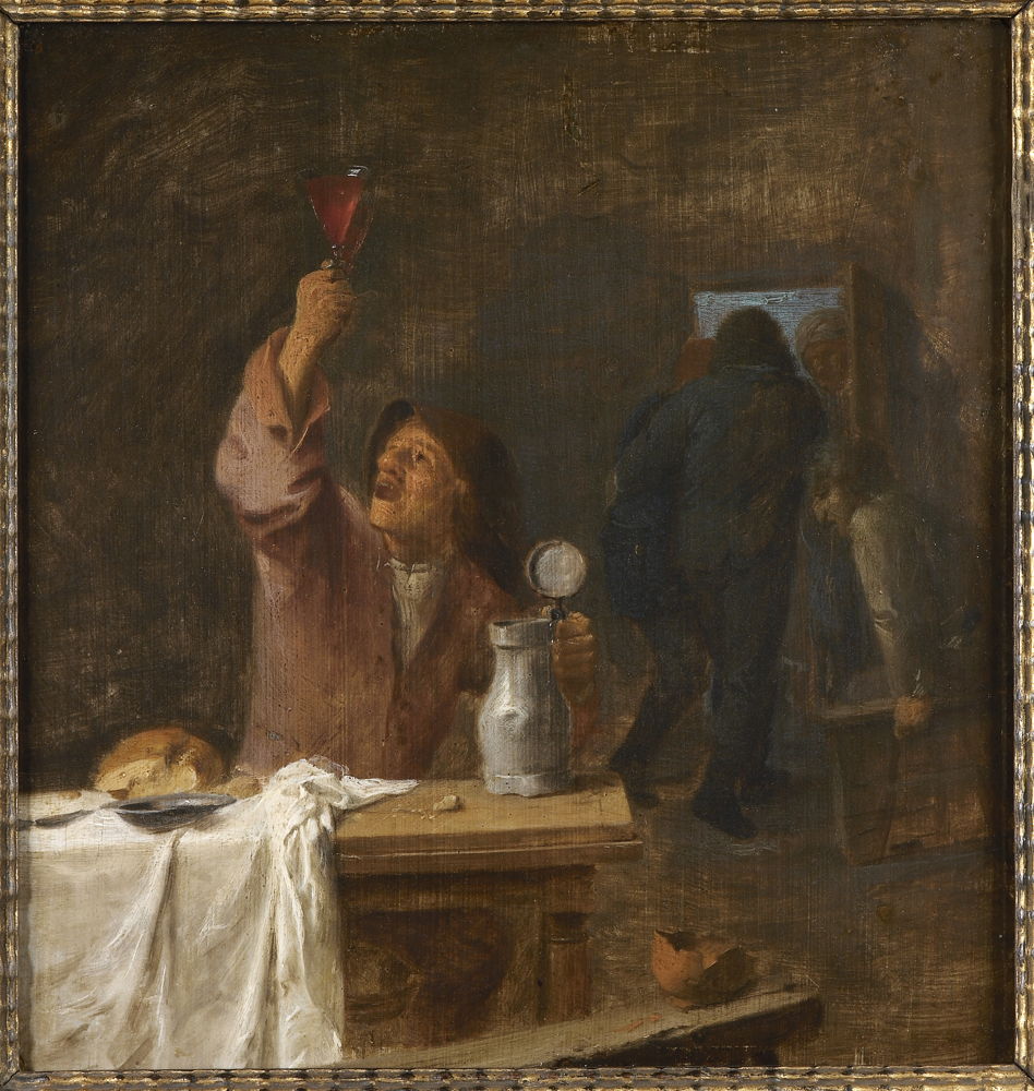 Brouwer, Adriaen (schilder), Drinkende boer, RH.S.187, Collectie Stad Antwerpen, Rubenshuisfoto Michel Wuyts