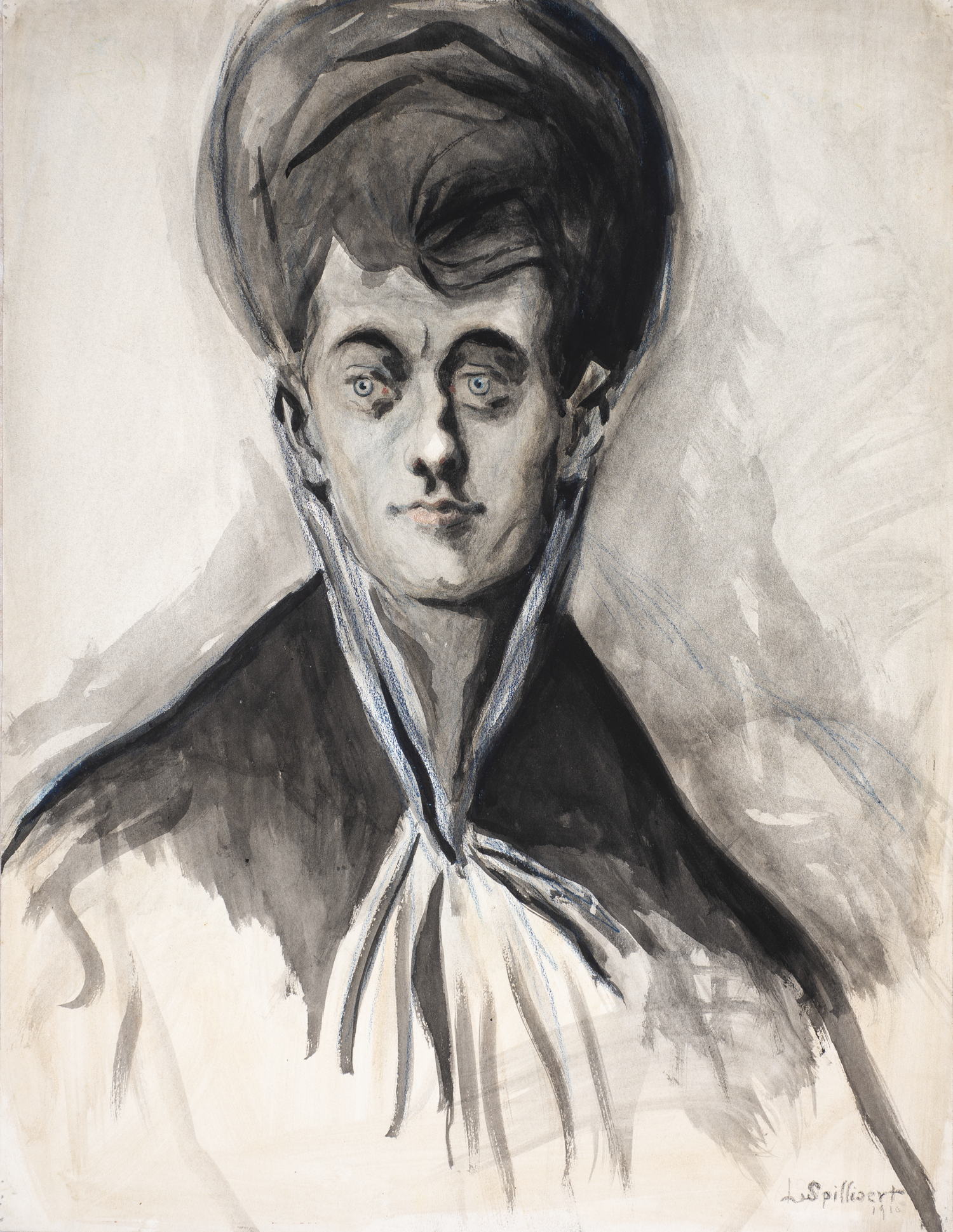 Léon Spilliaert, Lady with Blue Neckerchief, 1910. Photo Renaud Schrobiltgen
