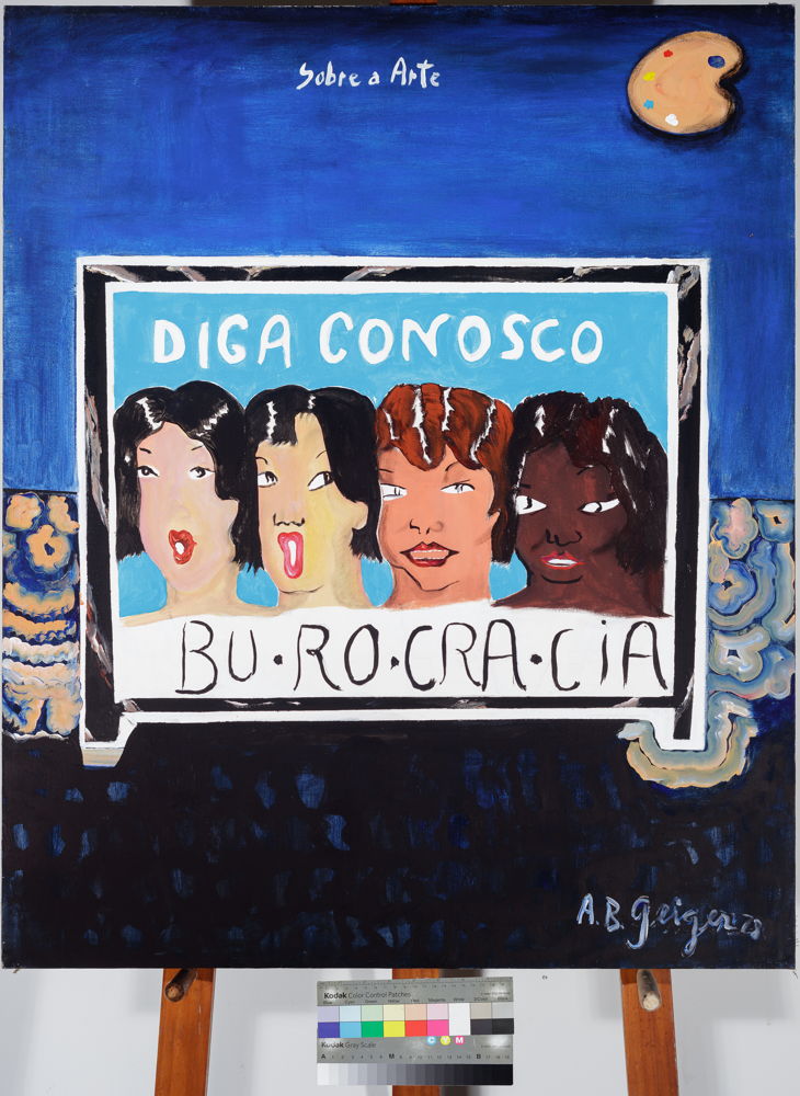 Anna Bella Geiger, Bureacracy, 1978 Acrylic on canvas Courtesy Collection Fabiano Ribeiro Doyle, São Paulo, Brazil