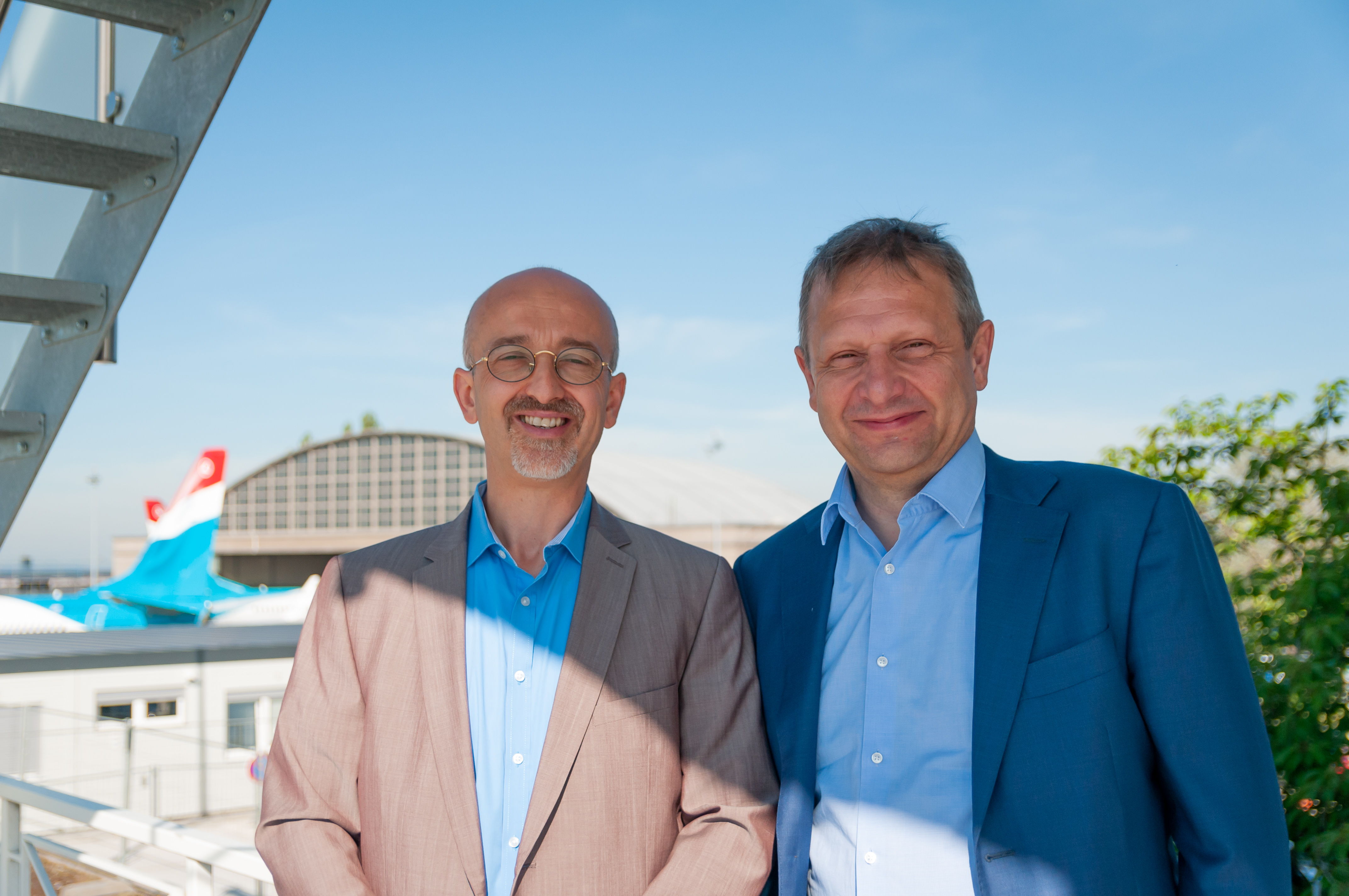 Claudio Clori, Directeur d'ANA LUX et Johan Decuyper, CEO de skeyes