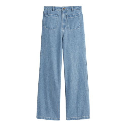 LA REDOUTE COLLECTIONS_Wijde jeans, hoge taille, in katoen en lyocell_54.99EUR