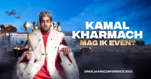 Kamal Kharmach kondigt nieuwe tournee aan met 'Mag ik even? 2023'