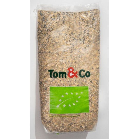 Het  Tom&Co bio kippengraan en legkorrel  van 20kg