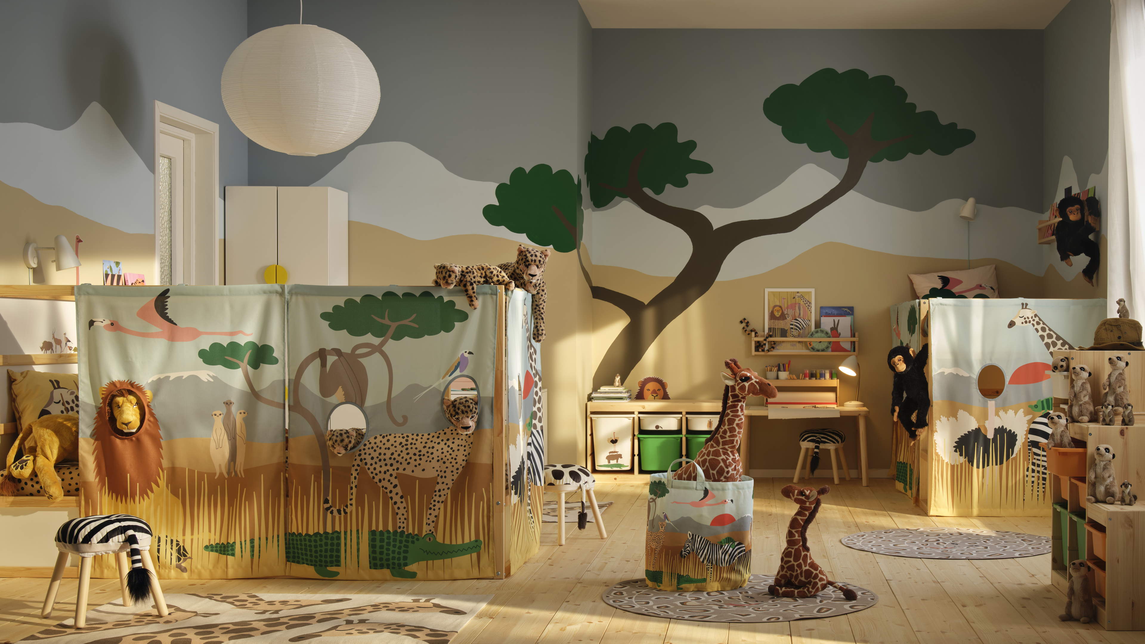 Nouvelle collection IKEA pour enfants SANDLÖPARE : de fabuleuses aventures en compagnie des animaux de la savane