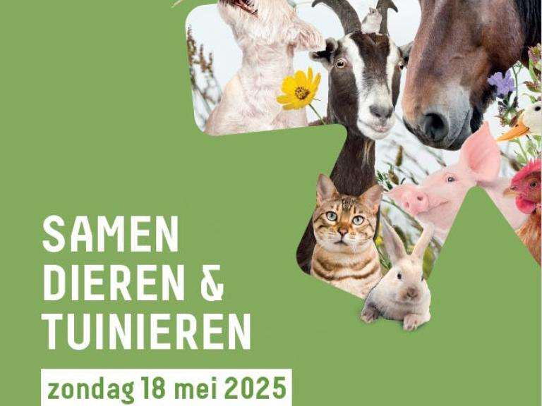 Samen dieren en tuinieren op 18 mei in domein Kessel-Lo