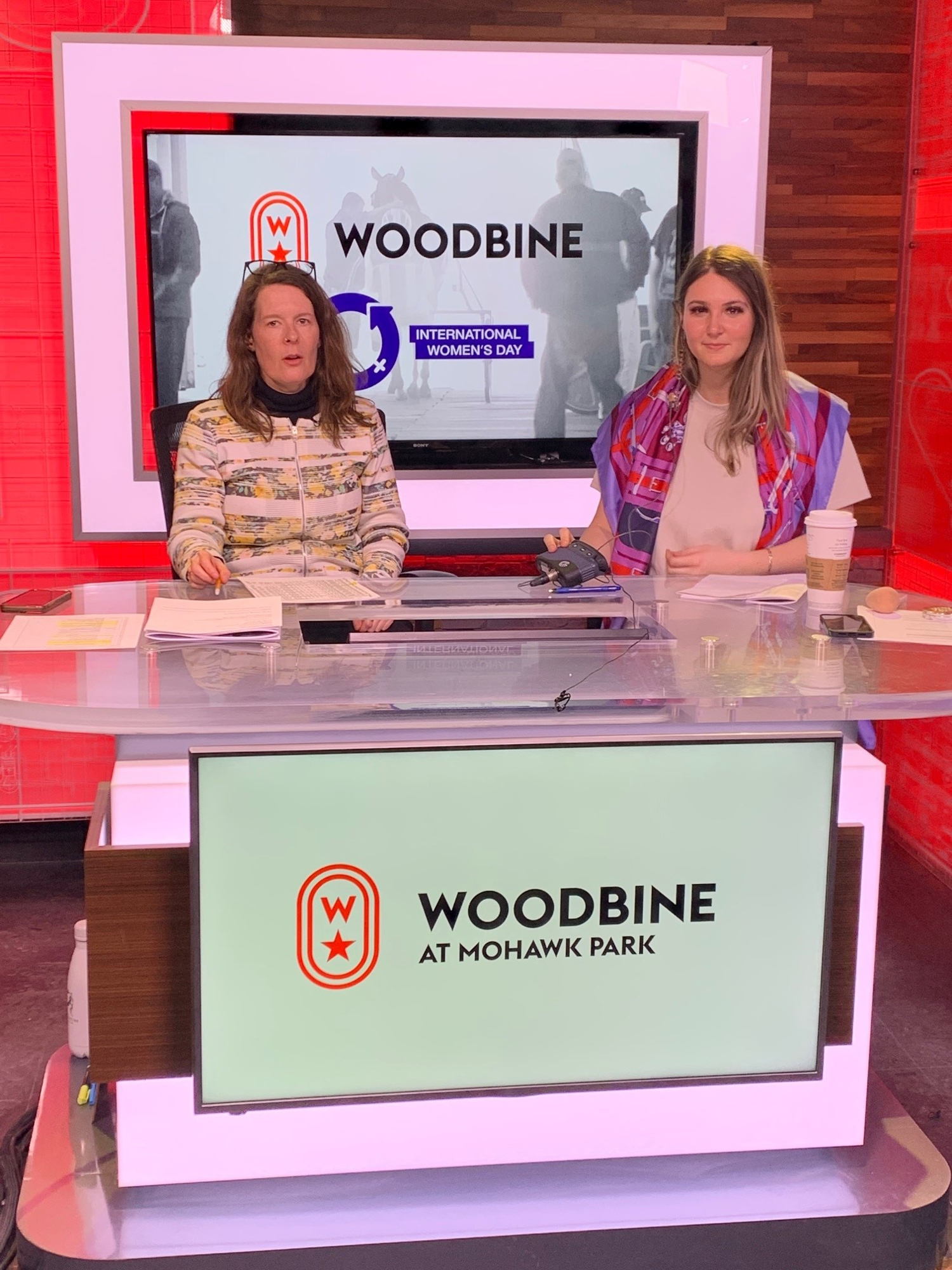 Kelly Spencer and Monique Vag handicap the evening with an all women broadcast team. 