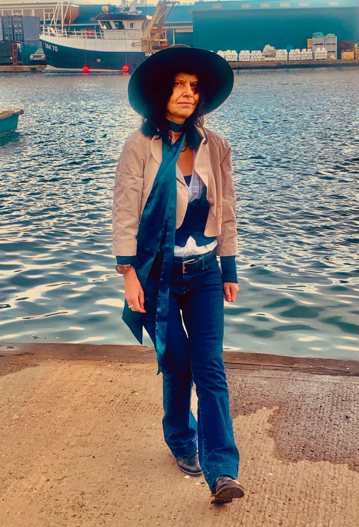 Charmian Devi In Brighton UK In April 2026 outside Monster Rehearsal Studio (Press Pic)