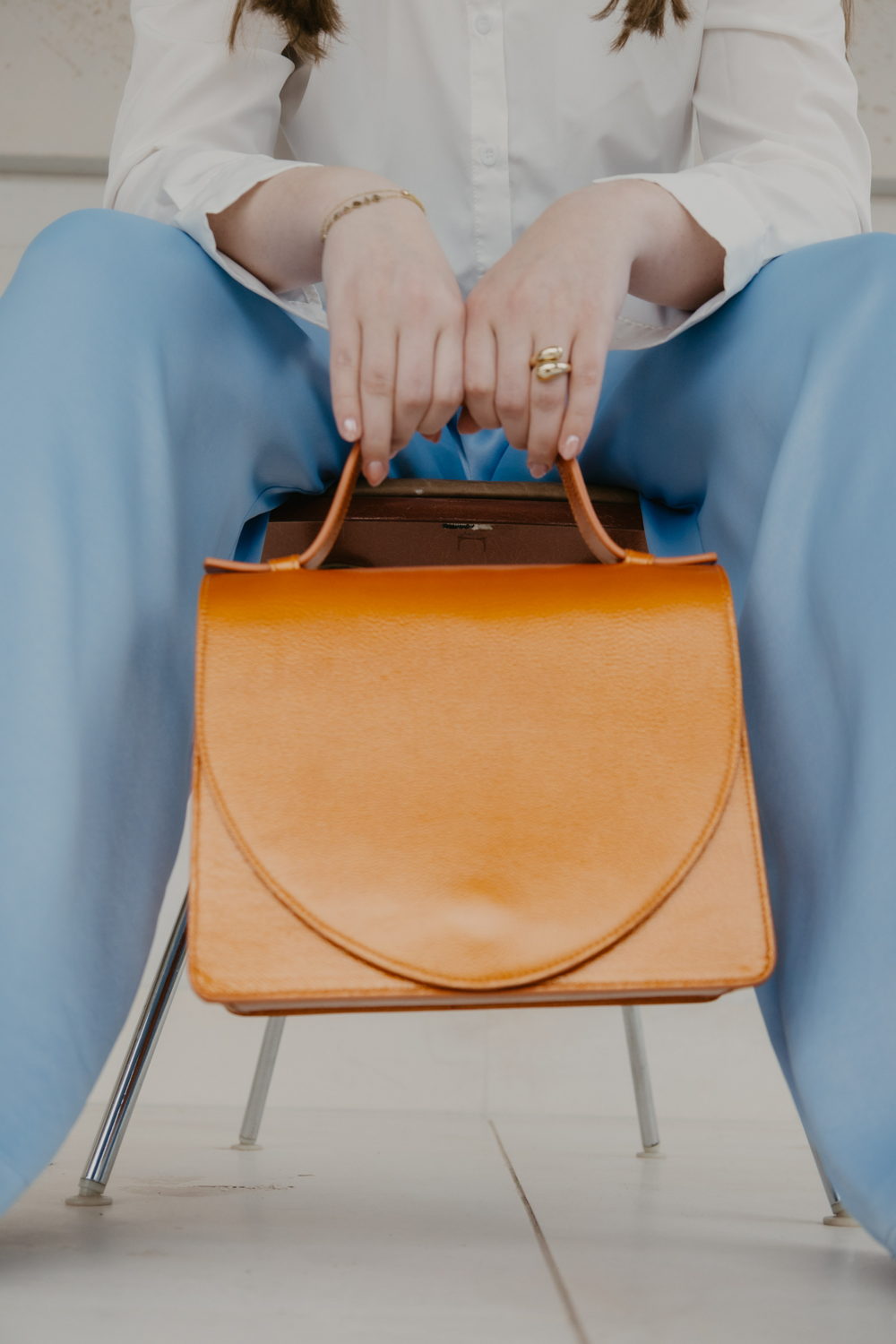 Mieke Dierckx_Mini Briefcase orange stone €475