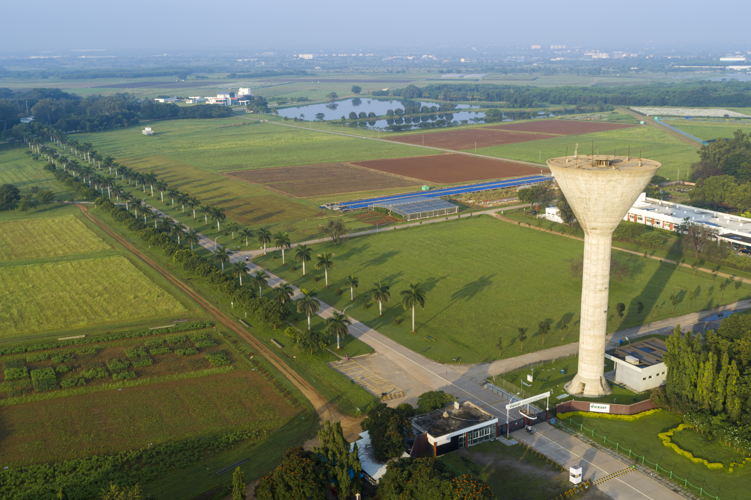 Aerial view of ICRISAT campus