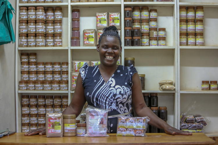 Groundnut farmer benefits from local processing companies, with enhanced capacity and proper engagement.