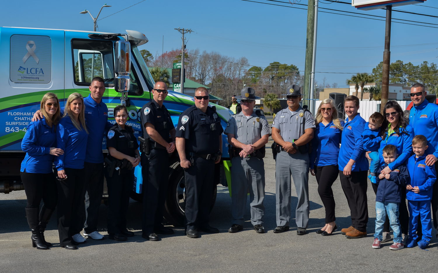 Member of the South Carolina Highway Patrol and Surfside Beach Police Department attended the event as well