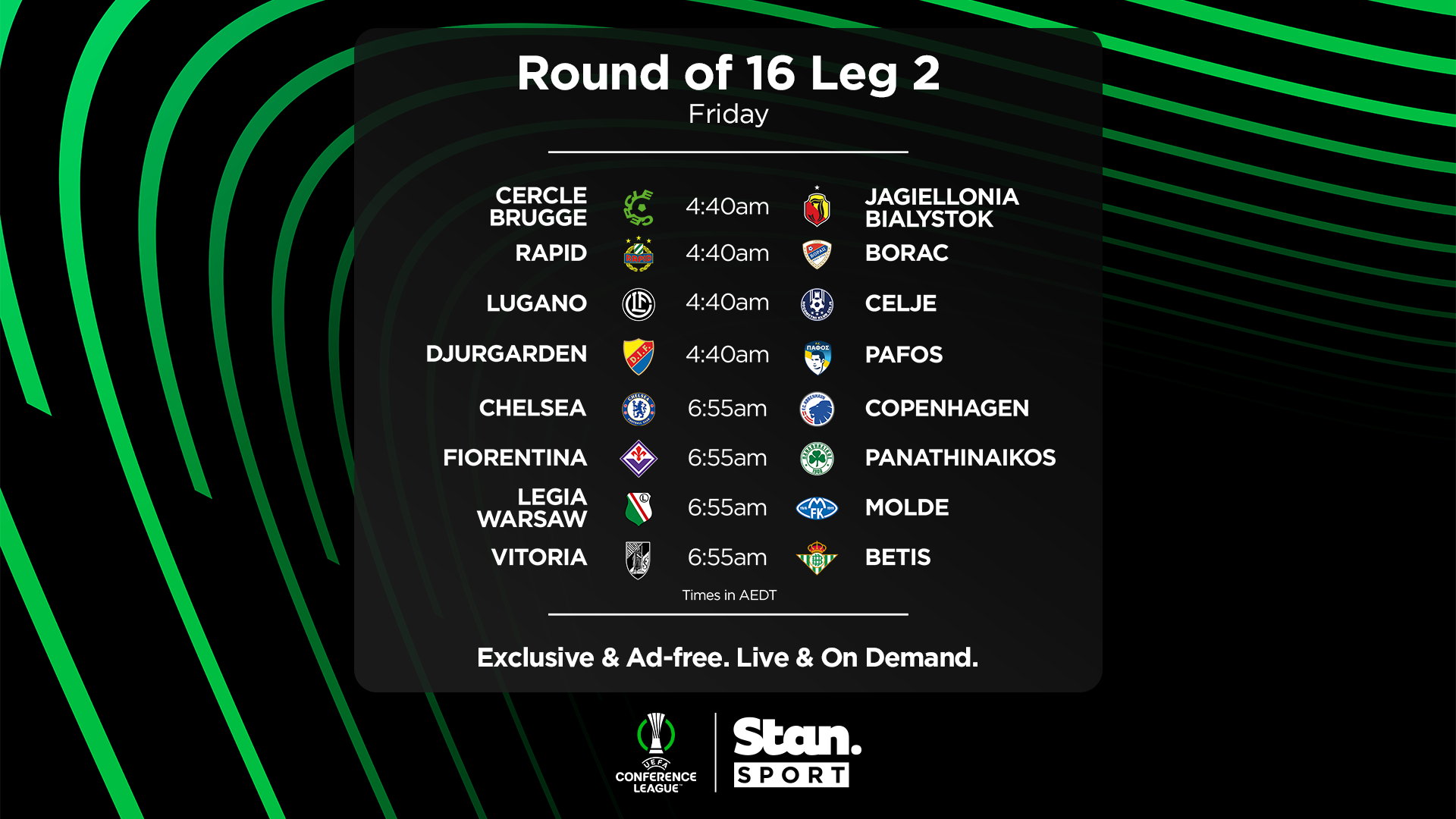 This week on Stan Sport (13 March 2025)
