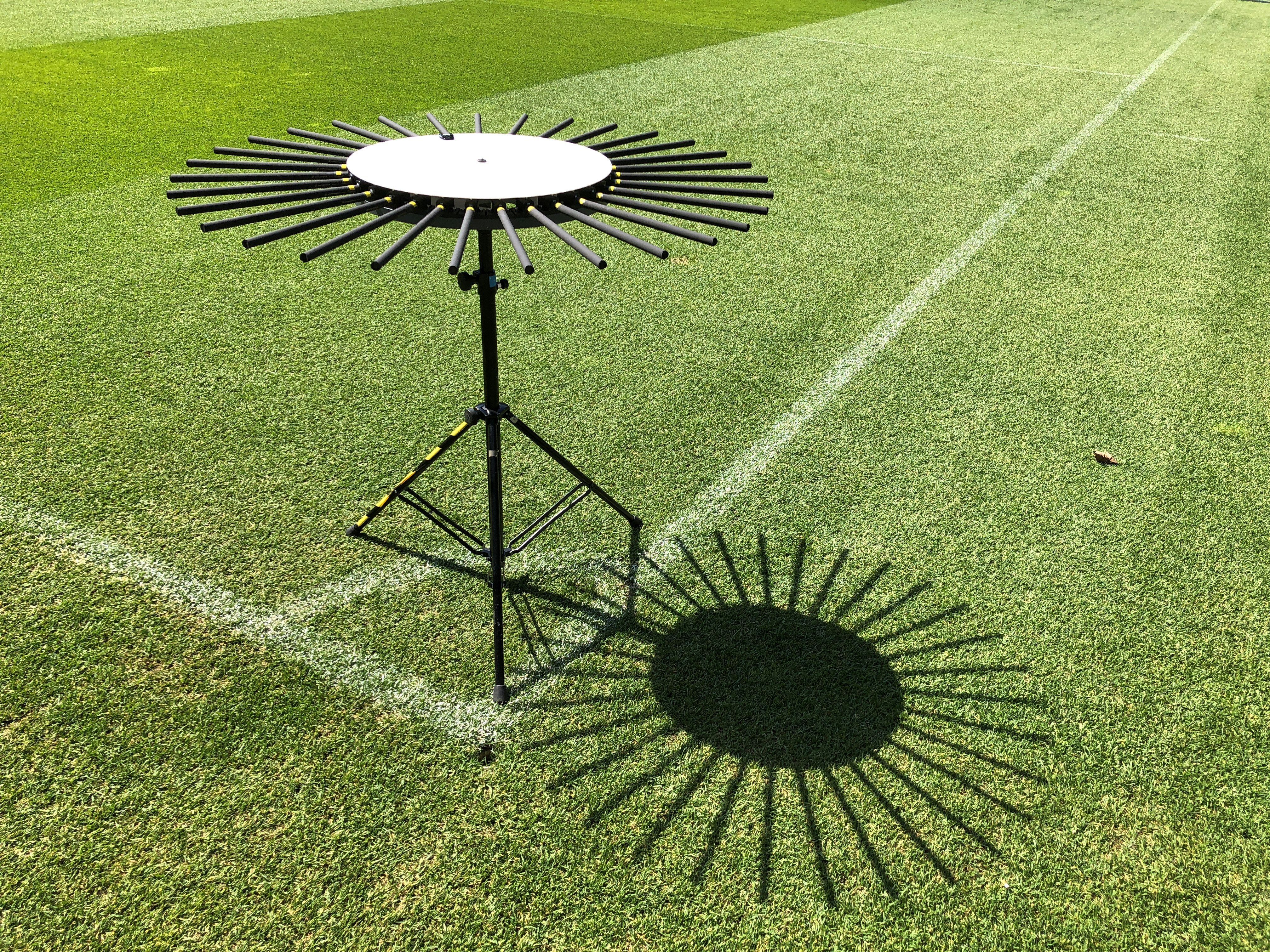 The prototype AMBEO Sports Microphone Array for 360° sound will be on display.