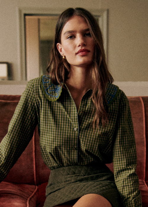 Sézane - Chemise THOMY Carreaux Colchester - 95€