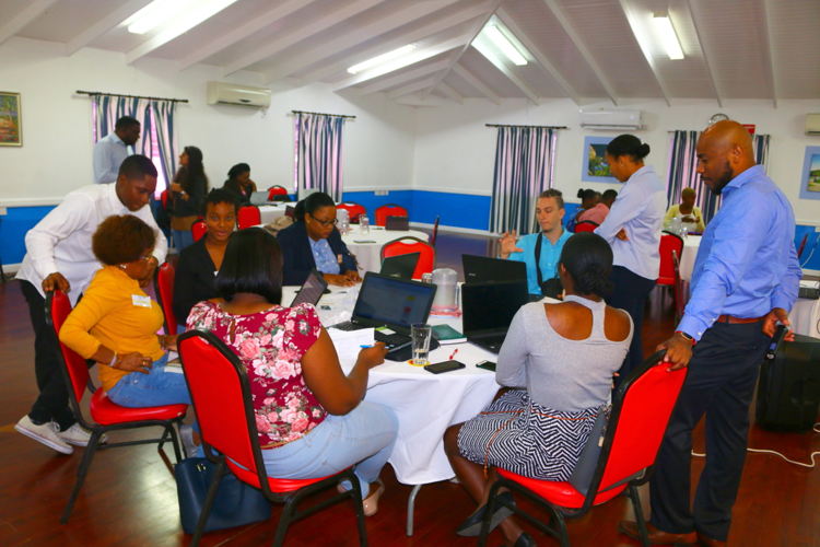 Participants with mentors of the TEECA Caribbean Youth Entrepreneurship Challenge