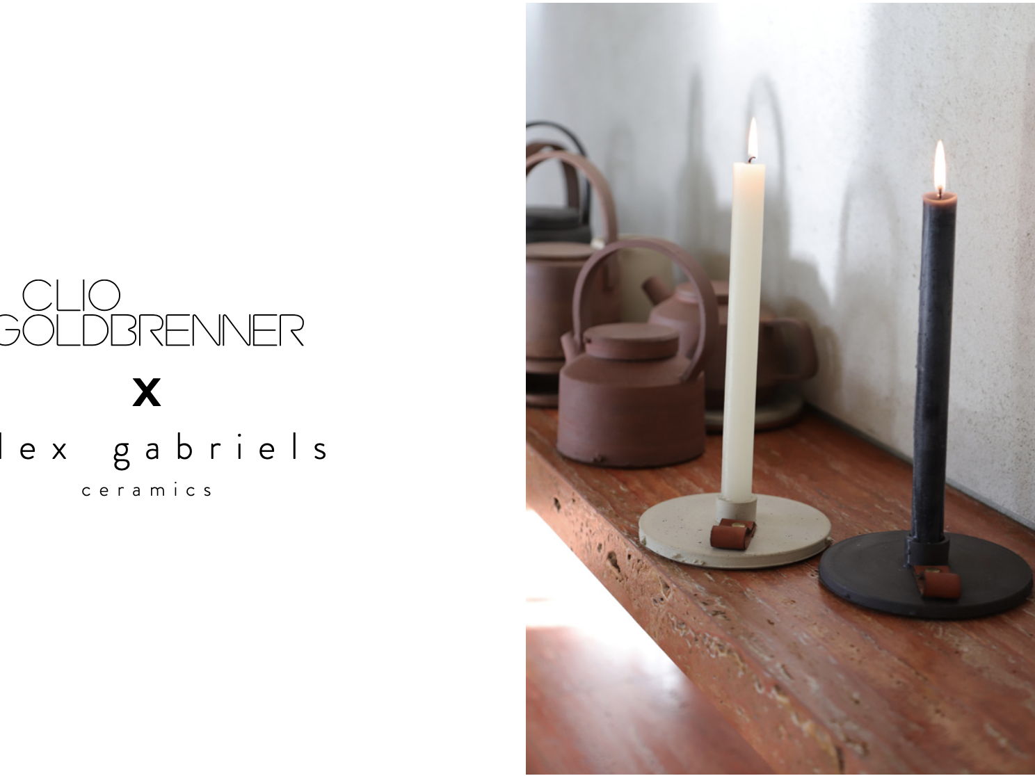 CLIO GOLDBRENNER x ALEX GABRIELS ceramics