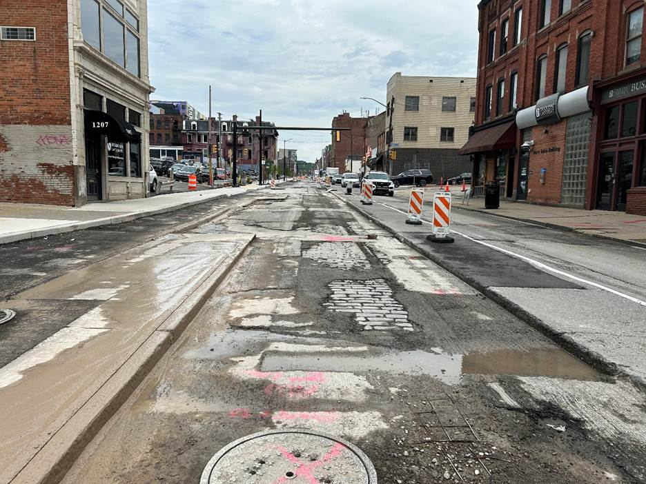 Road Construction on Fifth Avenue Continues