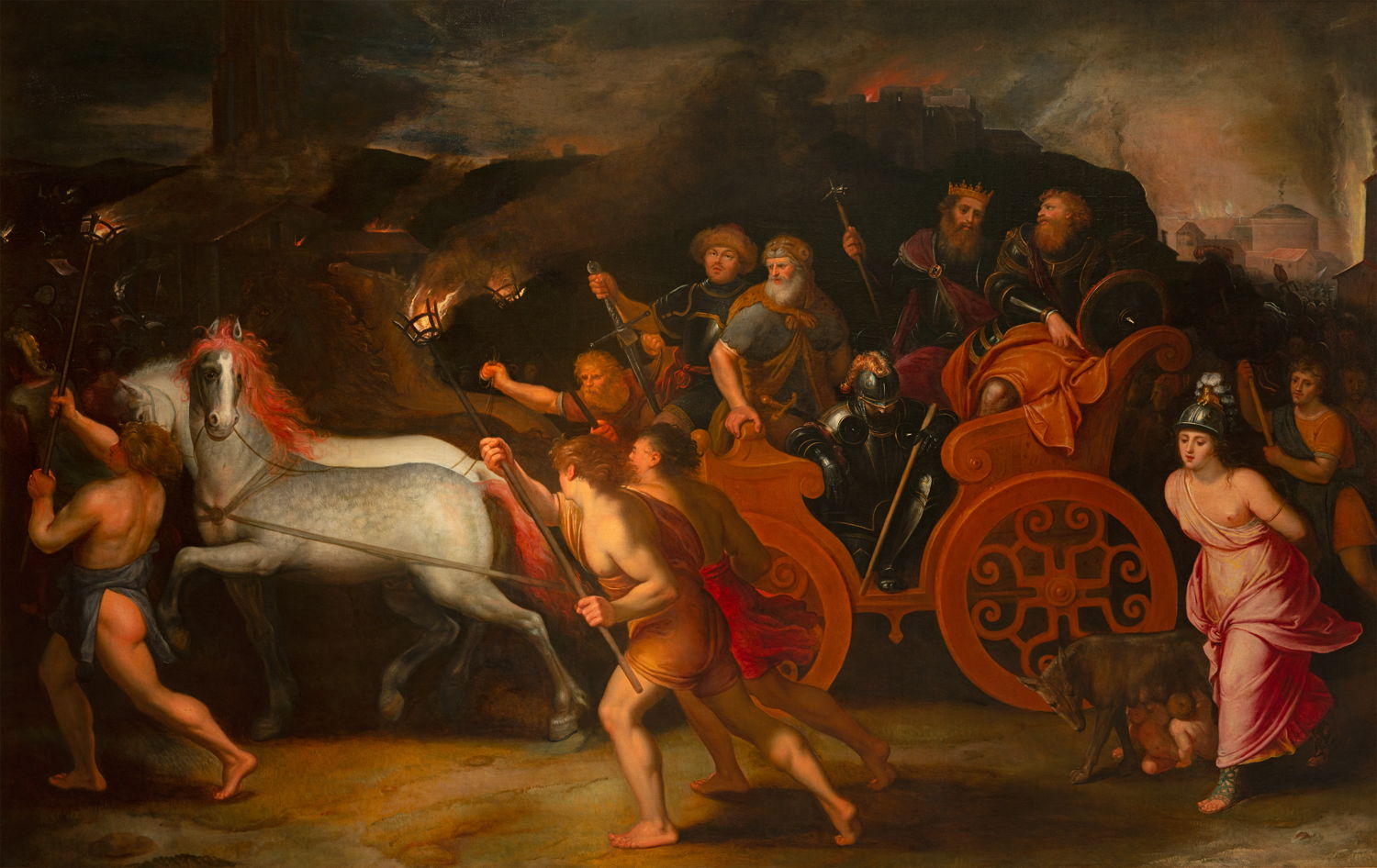 Otto van Veen, De inname van Rome, in langdurig bruikleen Rubenshuis, The Phoebus Foundation