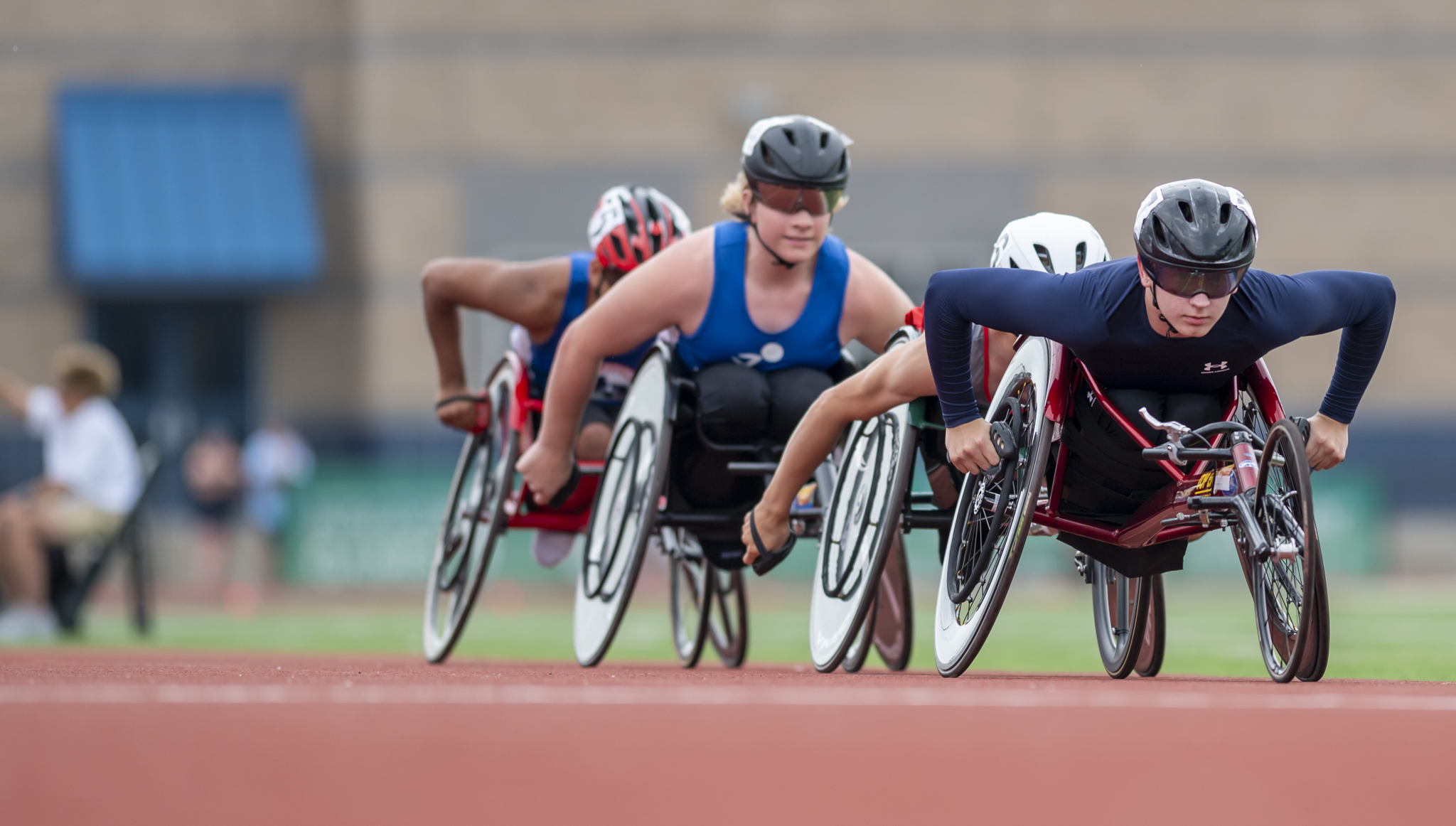 Athletes compete in a track and field event at a prior year Endeavor Games.