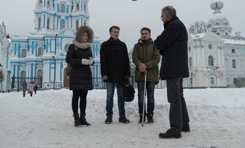 Check-point Rusland met Jan Balliauw in gesprek met studenten internationale politiek in Sint-Petersburg - (c) Eugene Rudnii Check-point Rusland met Jan Balliauw in gesprek met studenten internationale politiek in Sint-Petersburg - (c) Eugene Rudnii