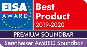 Sennheiser’s AMBEO Soundbar received the EISA Award in the Premium Soundbar category.