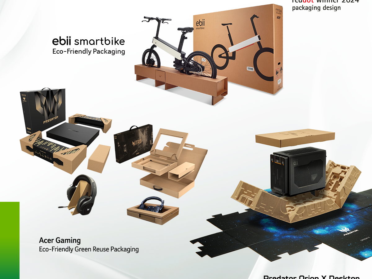 Acer Clinches 2024 Red Dot Brand & Communication Design Awards for Green Packaging Solutions 